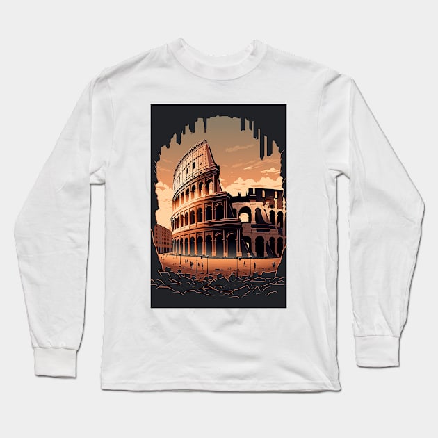 The Colosseum Long Sleeve T-Shirt by Abili-Tees